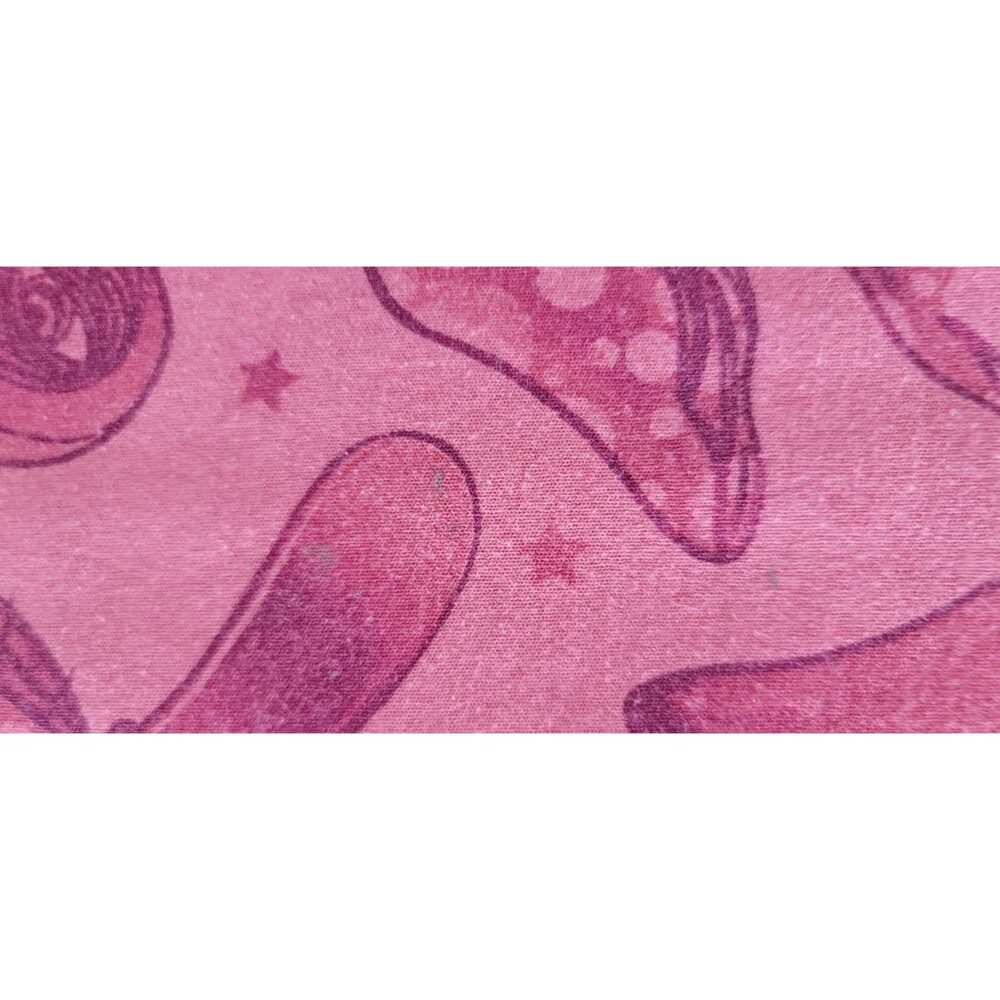 Vintage Mushroom Sweatpants Size SM Pink Hippie Festival Fairy Boho - Picture 9 of 11